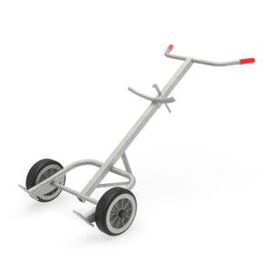 Fassroller aus Edelstahl (V2A) für 200 l Fässer Fasshandling-Geräte aus Edelstahl Produktbild Fasskarre ATEX für Stahlfässer für Ex-Zone II 3G