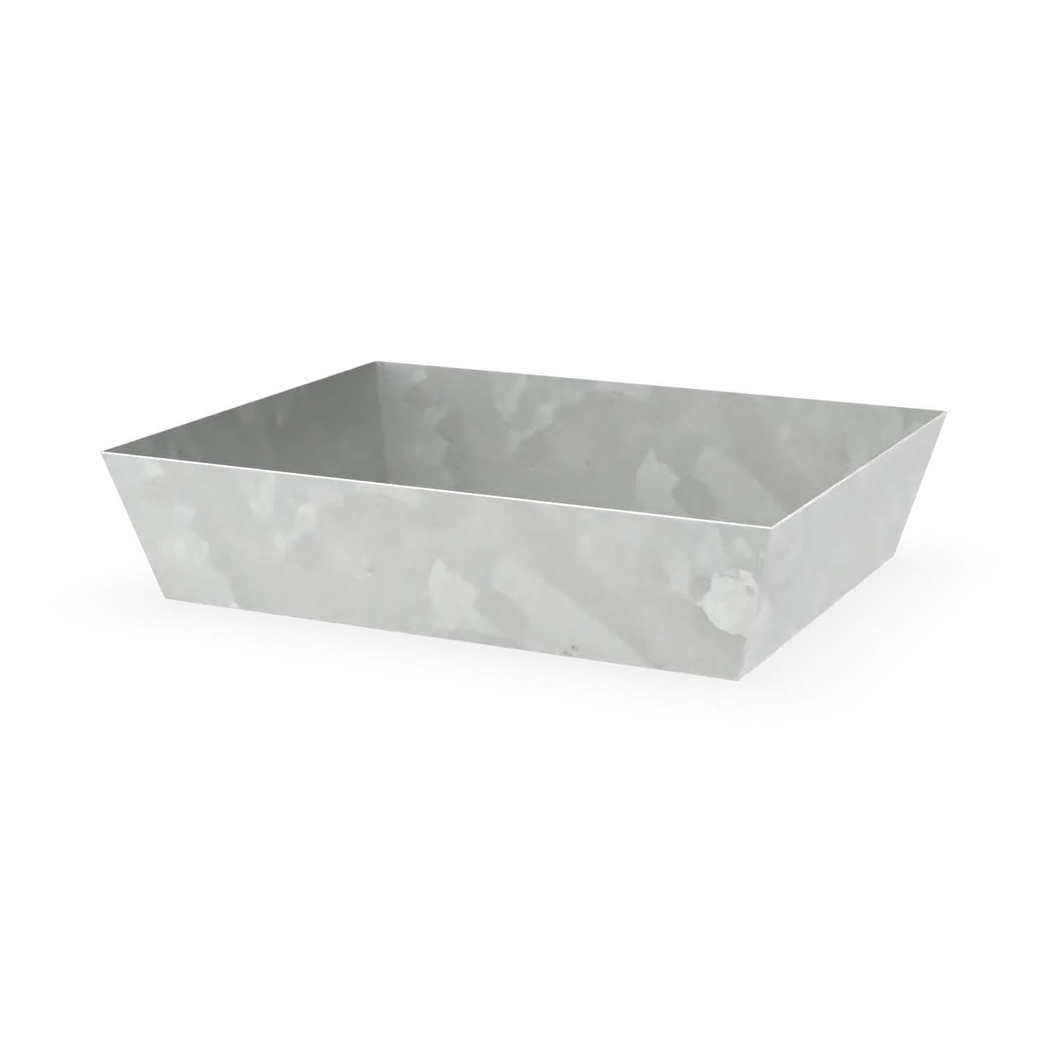 Paletten-Auffangwanne aus Stahl für 1 x 60 l Fass, ohne Gitterrost, verzinkt