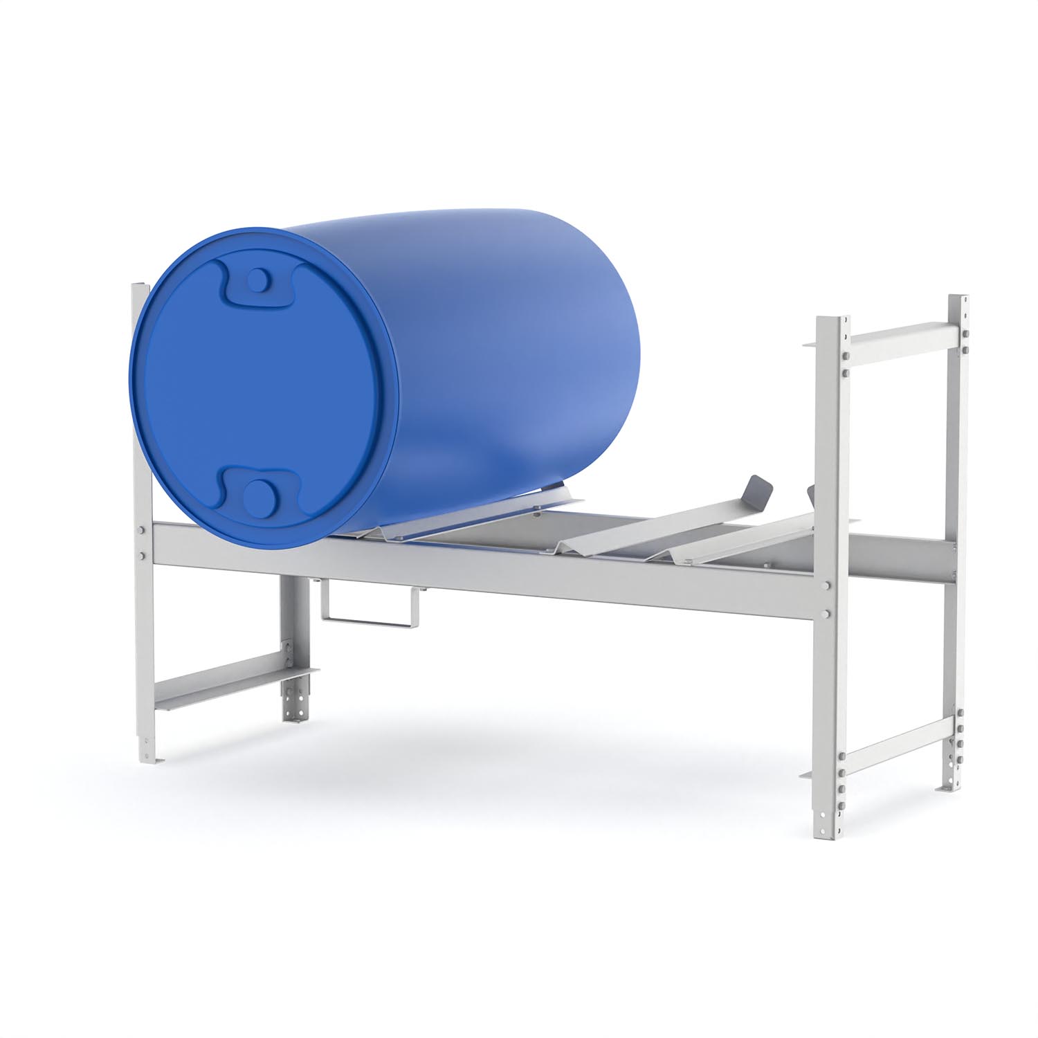 Fass-Stapelregal für 2 x 200 l Fässer, verzinkt, Bausatz