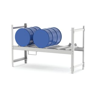 Fass-Stapelregal für 3 x 50 l oder 60 l Fässer, verzinkt, Bausatz