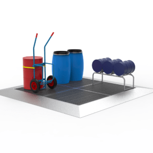 Bodenauffangwannen Flächenschutzelemente aus Stahl Gefahrstoff-Lagersysteme online bei MEILLER kaufen