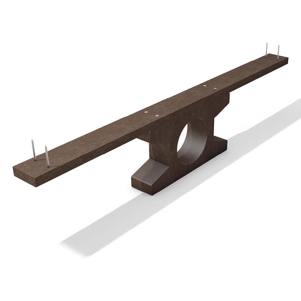 Bodenanker für Bank-Tisch-Kombinationen SERENGETI und ISOLA und Tisch HYDE PARK aus Recycling-Kunststoff, zum Einbetonieren oder Eingraben