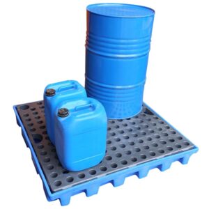 Flächenschutzelement aus Polyethylen (PE-HD), Auffangvolumen 120 l, mit PP-Stellebene, 1225x830x150mm Flächenschutzelemente aus Kunststoff Produktbild Flächenschutzelement aus Polyethylen (PE-HD), Auffangvolumen 180 l, mit PP-Stellebene, 1237x1237x150mm