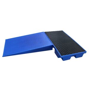 Auffahrrampe für Flächenschutzelemente aus PE-HD, 1200x800x150mm