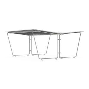 Handdesinfektionsmittelspender aus Edelstahl für 500/1000 ml Euroflaschen, mit Abfallsammler Desinfektionsmittelspender Produktbild Fahrradüberdachung D 570 aus Stahl, verzinkt, Dacheinkleidung aus Trapezblech, verzinkt und farbbeschichtet, zum Aufdübeln, B 5.010mm