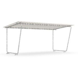 Fahrradüberdachung D 571 aus Stahl, verzinkt, Dacheinkleidung aus Trapezblech, verzinkt und farbbeschichtet, zum Aufdübeln, B 5.010mm, einseitig