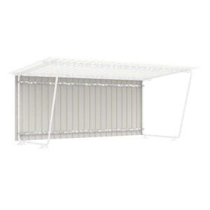 Rückwand für Fahrradüberdachung D 571 aus Trapezblech, verzinkt und farbbeschichtet