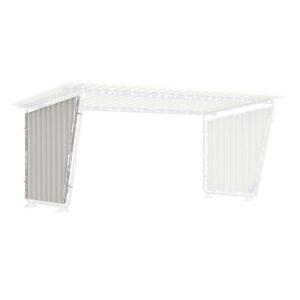 Seitenwand für Fahrradüberdachung D 571 aus Trapezblech, verzinkt und farbbeschichtet, linke Seite