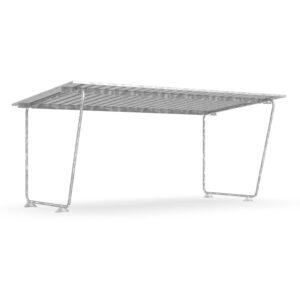 Fahrradüberdachung D 571 aus Stahl, verzinkt, Dacheinkleidung aus Trapezblech, verzinkt, zum Aufdübeln, B 5.010mm, einseitig