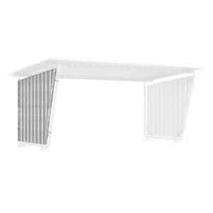 Seitenwand für Fahrradüberdachung D 571 aus Trapezblech, verzinkt, linke Seite