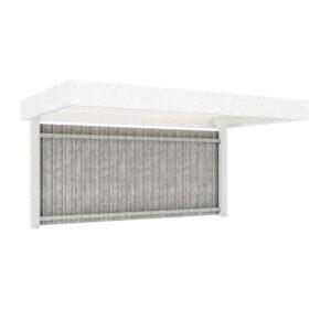 Rückwand für Fahrradüberdachung D 579, aus Trapezblech, verzinkt