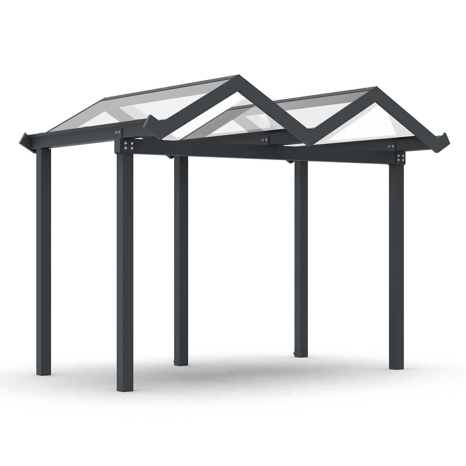 D 591 Wartehalle und Fahrradüberdachung, Grundeinheit, einseitig, B 3310 mm