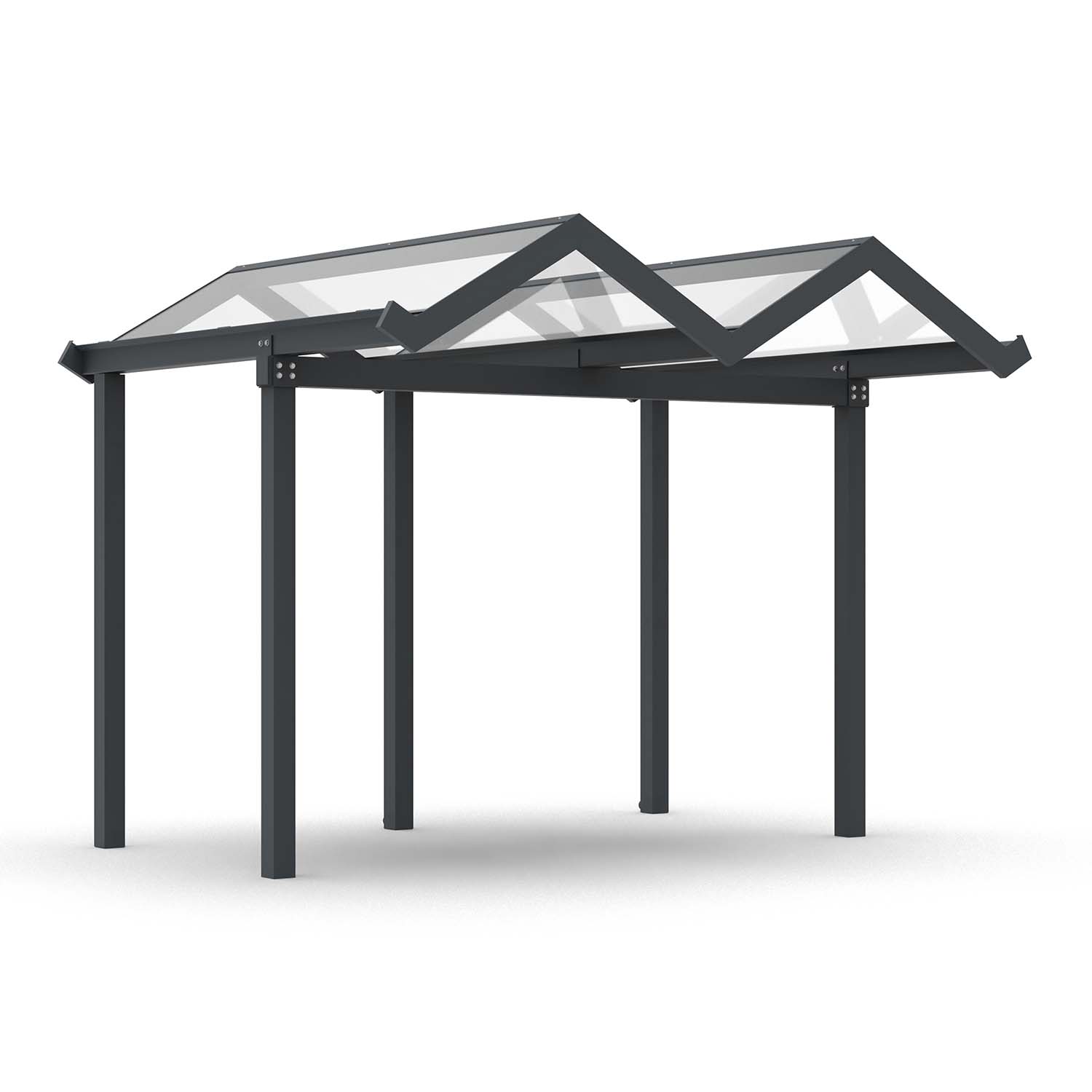 D 591 Wartehalle und Fahrradüberdachung, Grundeinheit, einseitig, B 3310 mm