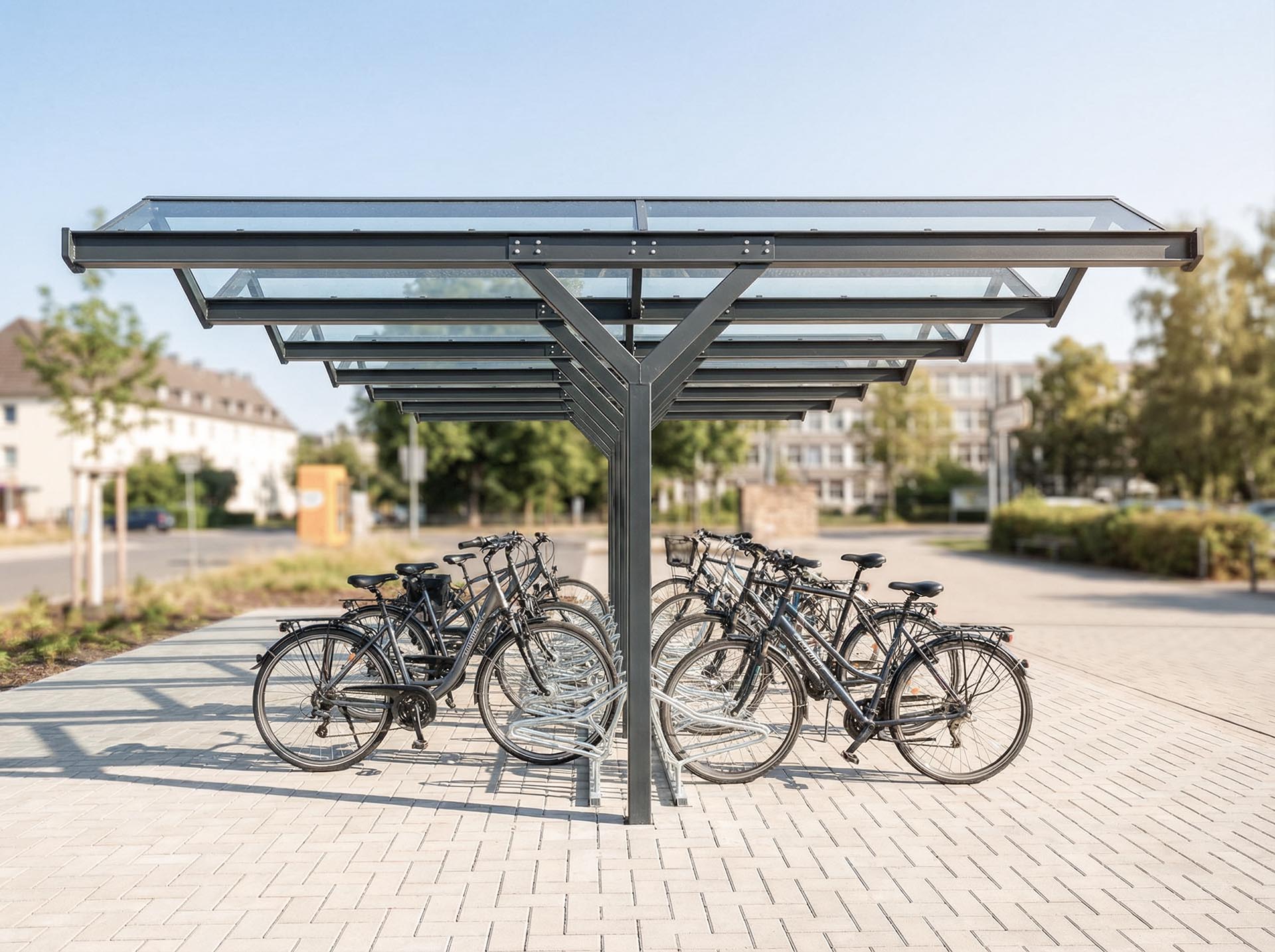 Einzelcarport aus Stahl von MEILLER