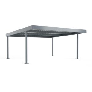 Carport Typ D583, für 2 PKW, mit Pultdach, Grundeinheit, 5354x5585x2450mm