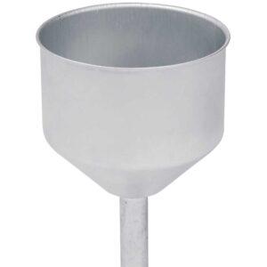 Handdesinfektionsmittelspender aus Edelstahl für 500/1000 ml Euroflaschen, mit Abfallsammler Desinfektionsmittelspender Produktbild Einfülltrichter aus Stahl, verzinkt