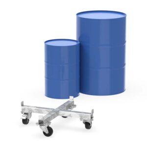 Fassroller aus Edelstahl (V2A) für 200 l Fässer Fasshandling-Geräte aus Edelstahl Produktbild Fassroller aus Stahl, verzinkt, für 200 l Fässer