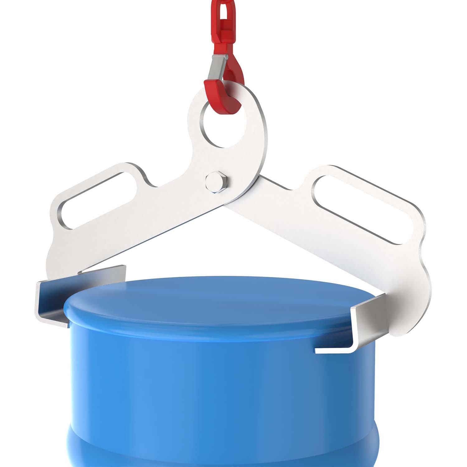 Fassklammer aus Edelstahl für geschlossene 60 l Rollreifen- und Sickenfässer