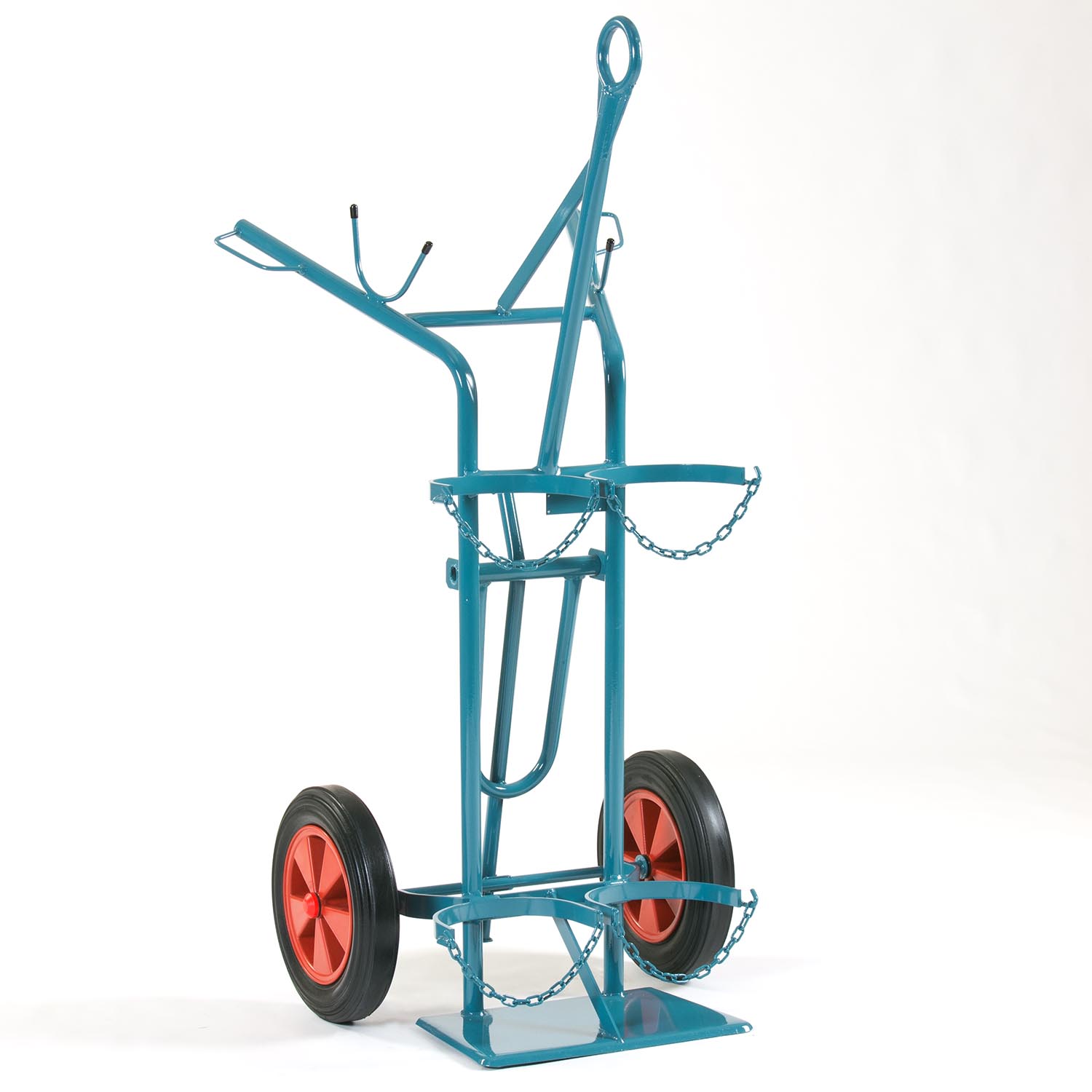 Gasflaschenwagen für 2 x 50 l Gasflaschen mit Stützfuß, kranbar