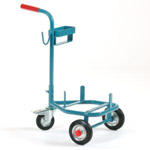 Gasflaschenroller für 1 x 11 kg Propangasflaschen mit Schlauch- und Brennerhalterung