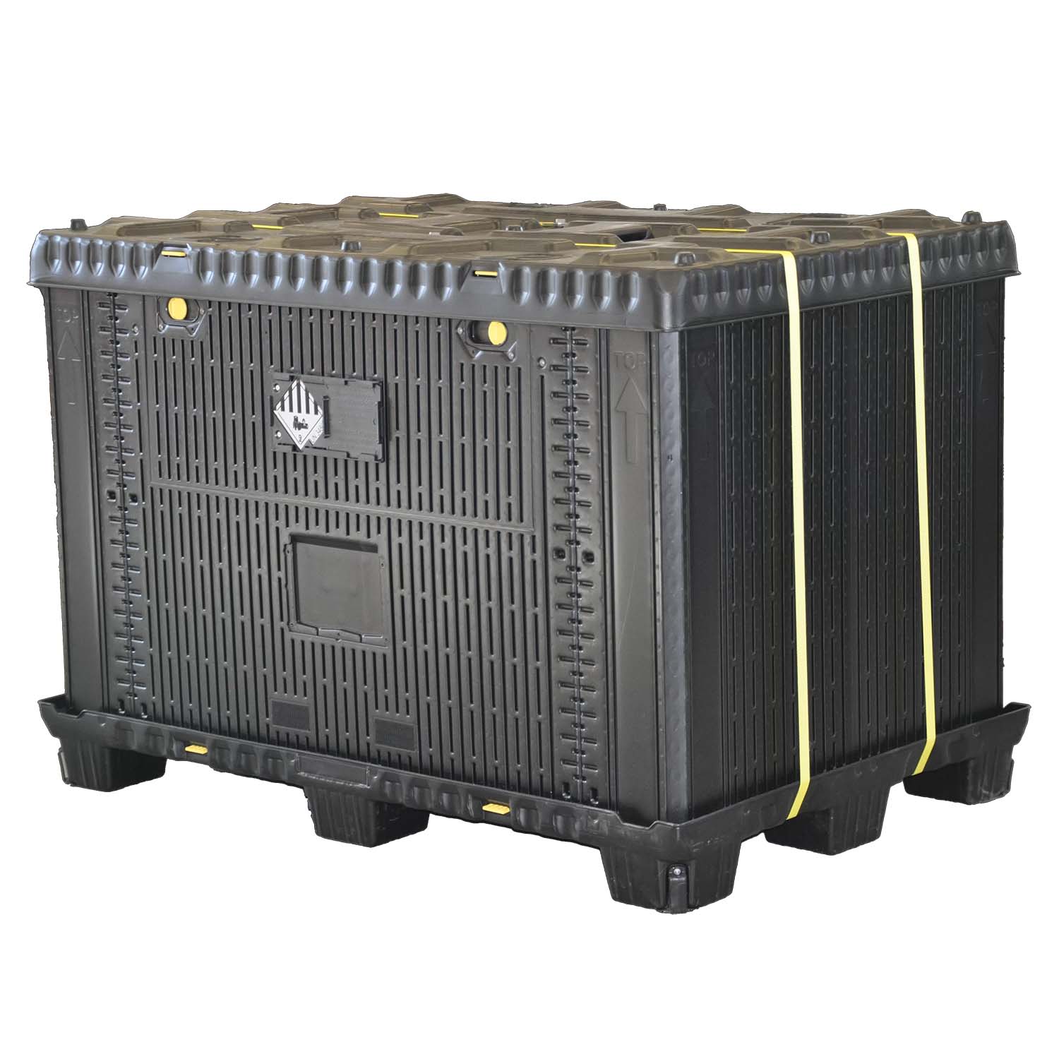 Transportbehälter Flex-Box 1580 Basic aus Kunststoff für Lithium-Ionen-Batterien, VG II, faltbar