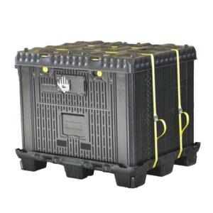 Transportbehälter Flex-Box 790 Basic aus Kunststoff für Lithium-Ionen-Batterien, VG II, faltbar