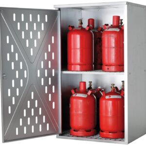 Propangasflaschenschrank G-PG für 4 x 33 kg, 10 x 11 kg oder 18 x 5 kg, Außenaufstellung
