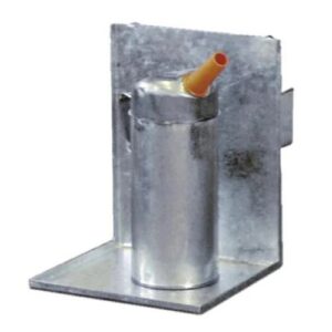 Kannenträger für Fassregale Typ 400 mit GFK-Wanne, Stellfläche 185 x 110 mm