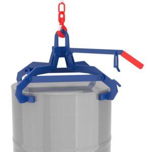 Fassroller aus Edelstahl (V2A) für 200 l Fässer Fasshandling-Geräte aus Edelstahl Produktbild Fass-Spannklauengreifer für 200 l Rollreifen- und Sickenfässer