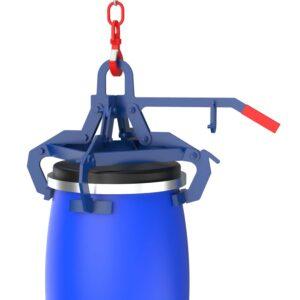 Fass-Spannklauengreifer für 60 l Stahlfässer, Traglast 150 kg Fass-Spannklauengreifer Produktbild Fass-Spannklauengreifer für 60 l Deckelfässer, Traglast 150 kg