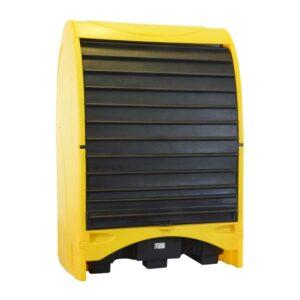 Gefahrstoffstation aus Polyethylen (PE), für 2 x 200 l Fässer, Auffangvolumen 236 l