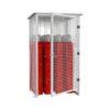 Gasflaschenschrank für 12 Gasflaschen Ø 220 mm, Außenaufstellung Gasflaschenschrank für den Außenbereich Produktbild Gasflaschenschrank für 12 Gasflaschen Ø 220 mm