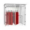 Gasflaschenschrank für 32 Gasflaschen Ø 220 mm, Außenaufstellung Gasflaschenschrank für den Außenbereich Produktbild Gasflaschenschrank für 32 Gasflaschen Ø 220 mm