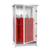 Gasflaschenschrank für 8 Gasflaschen Ø 220 mm, Außenaufstellung