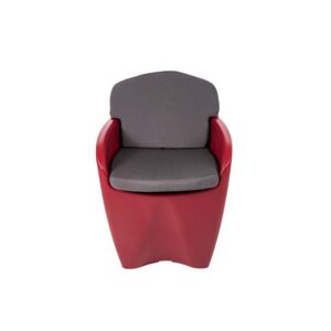 Sitzauflage für Outdoorstühle D14 mit Sitz- und Rückenelement, anthrazitgrau