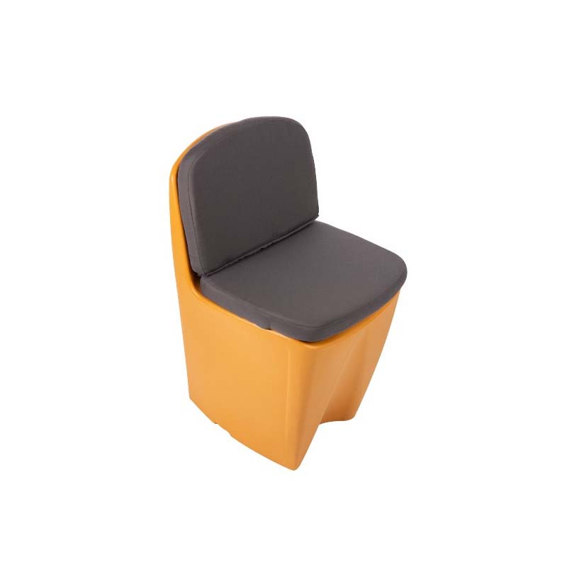 Sitzauflage für Outdoorstühle D15 mit Sitz- und Rückenelement, anthrazitgrau