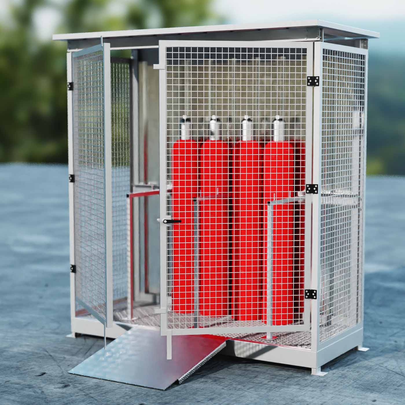 Gasflaschenschränke und -lager von MEILLER