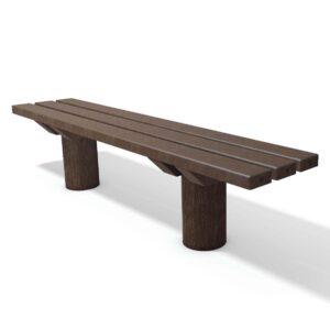 Regalwanne aus Stahl mit Gitterrost für Fachbreite 2700 mm, Tiefe innen 690 mm Regalwannen für Gefahrstoffregale Produktbild Hockerbank TAUNUS aus Recycling-Kunststoff, Breite 2000 mm, 4-Sitzer