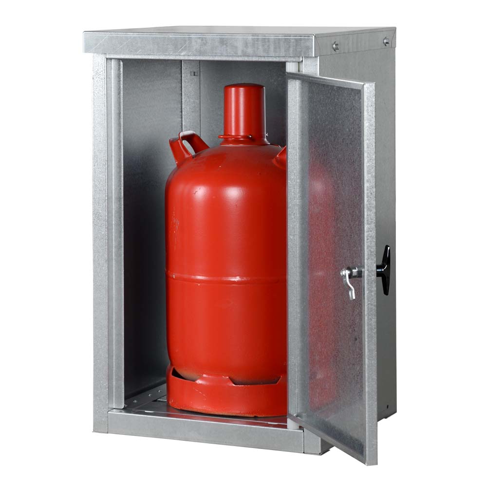 Kleingasflaschenschrank zur Außenlagerung von 1 x 11 kg Propangasflasche, 460x400x750mm