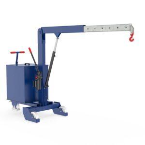 Werkstattkran Gegengewichtskran, Traglast 500 kg, teleskopierbarer Ausleger
