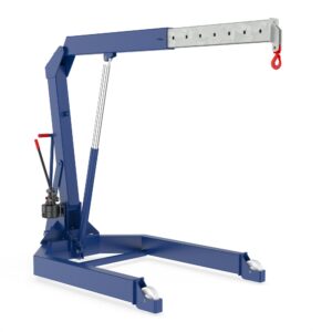 Motorheber mit Teleskopausleger, Traglast 2000 kg, paralleles Fahrwerk, klappbar