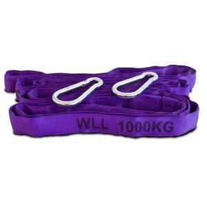 Hebeset für Brandschutzabdeckung LionCOVER, 2 Rundschlingen und 4 Karabiner