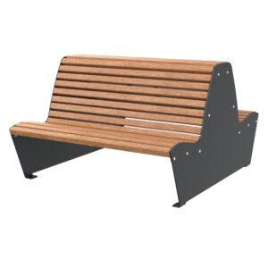 Auffangwanne aus Stahl für 1 x 200 l Fass, mit Gitterrost, unterfahrbar, 800x800x460mm Auffangwannen aus Stahl Produktbild Parkbank ErgoSeat, Sitzfläche aus Holz, farbbeschichteter Stahl, 6-Sitzer, doppelseitig