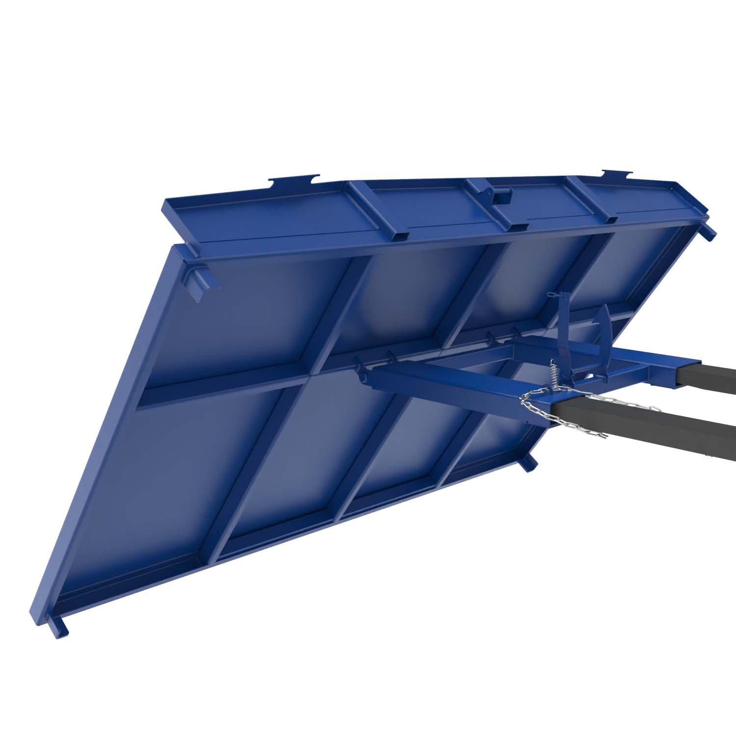 Restgitter-Palette RGP-2 aus Stahl, lackiert, für den Stapleranbau, 3000x2000x380mm