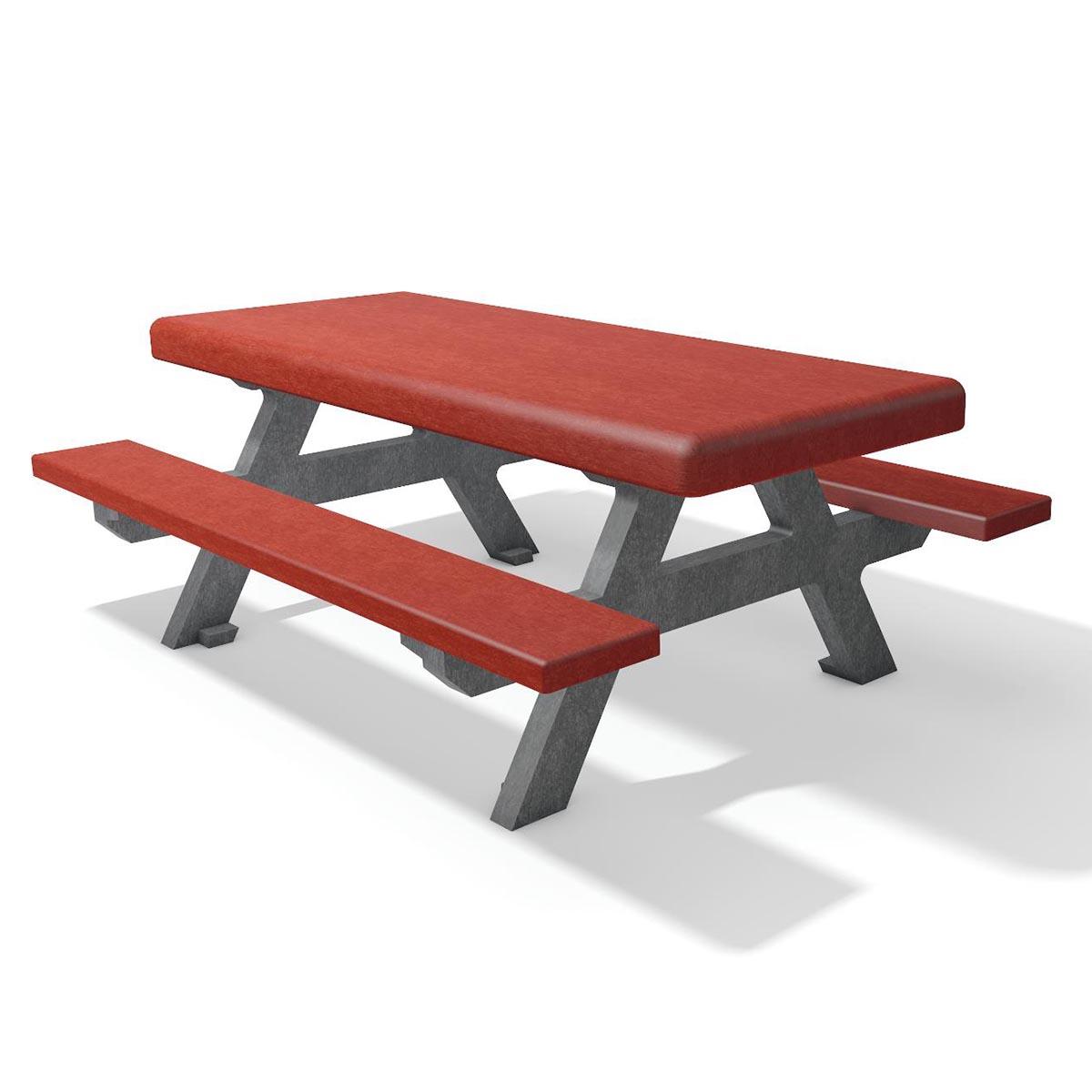 Sitzgruppe FORIO für Kinder aus Recycling-Kunststoff, 6-Sitzer Bank-Tisch-Kombinationen Produktbild Sitzgruppe FORIO für Kinder aus Recycling-Kunststoff, 6-Sitzer