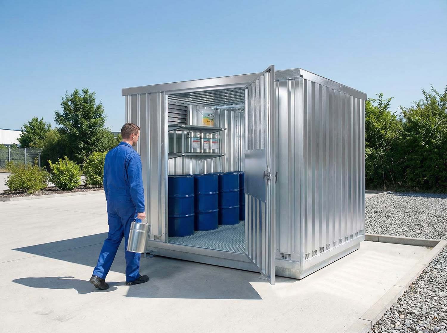 Begehbare Gefahrstoffcontainer von MEILLER