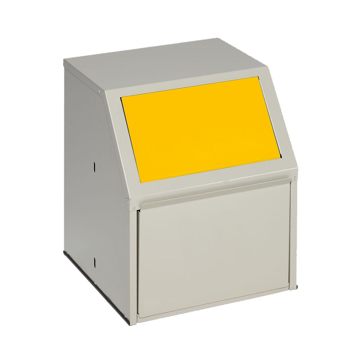 Wertstoffsammelbehälter aus Stahl, Volumen 23 l, GS-geprüft