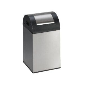 Wertstoffsammelbehälter aus Edelstahl, Volumen 43 l, selbstlöschend