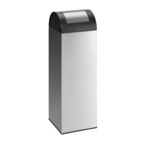 Wertstoffsammelbehälter aus Edelstahl, Volumen 89 l, selbstlöschend