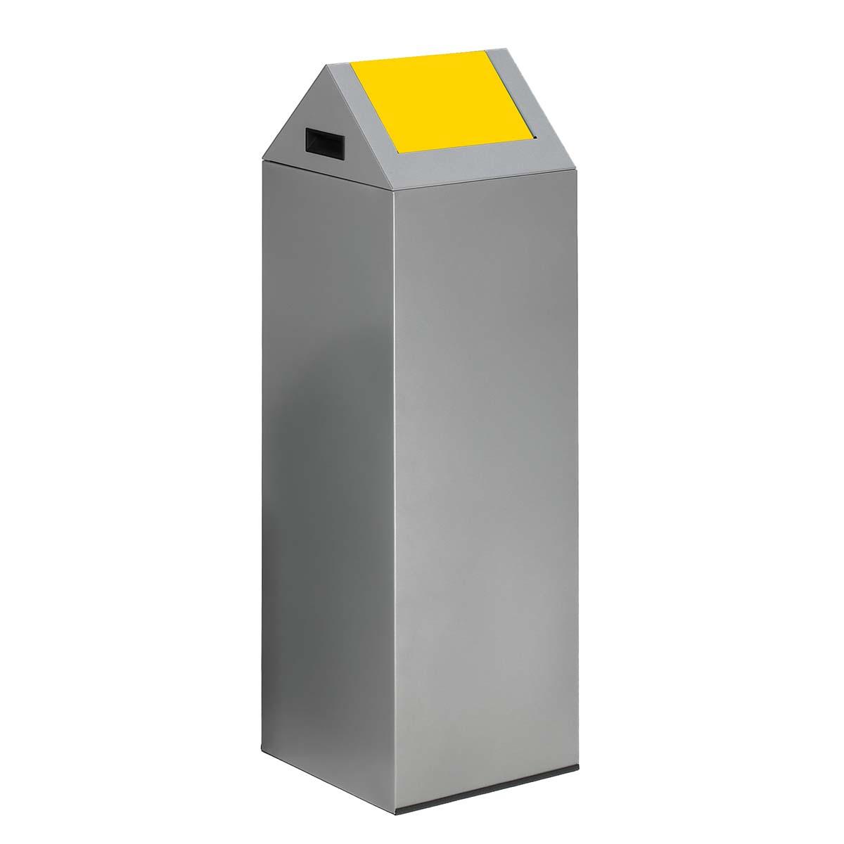 Wertstoffsammelbehälter aus Stahl, Volumen 89 l, selbstlöschend